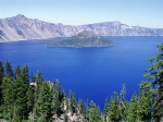 Wizard Island on Crater Lake.